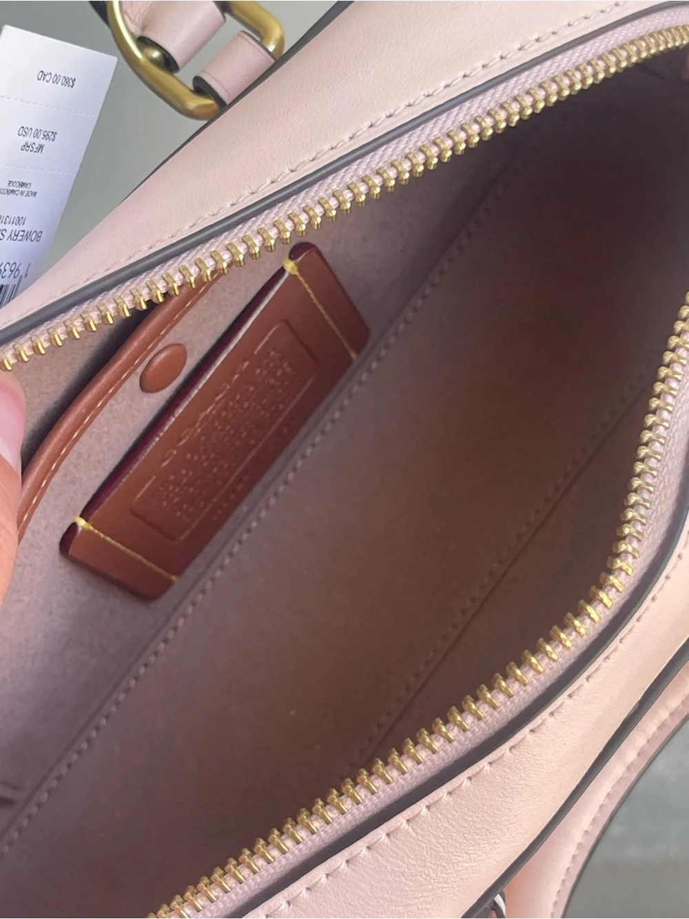 Coach Blush Pink Bowery Satchel